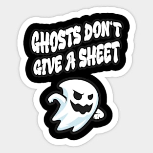 Funny Ghosts Sloagn Halloween Sticker